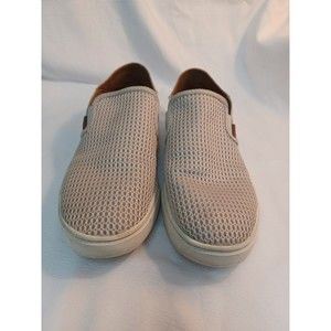 Olukai Women's Pehuea Slip On Sneaker Drop In Heel size 10 Lightweight Taupe